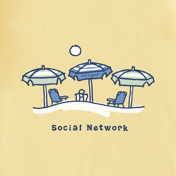 Social Network Hooded Tee