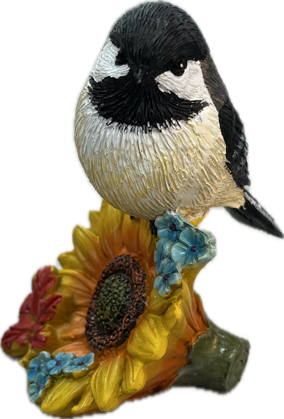 Chickadee on Sunflower