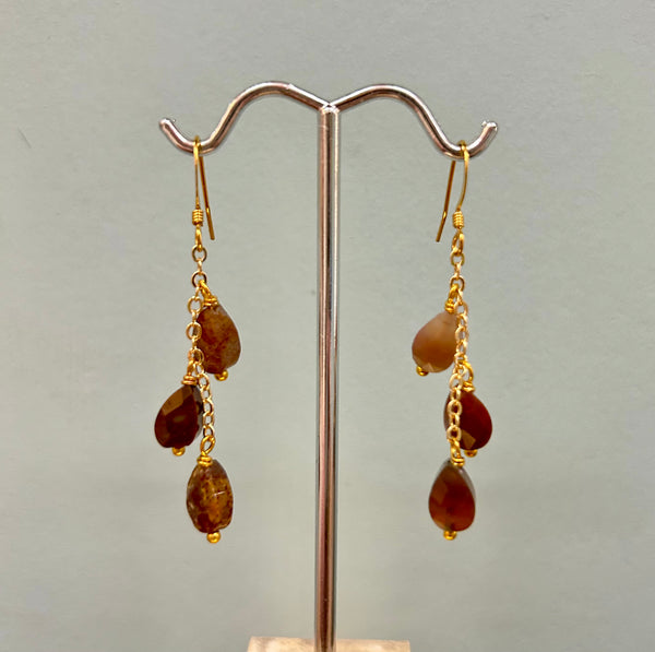 Triple Drop Earrings