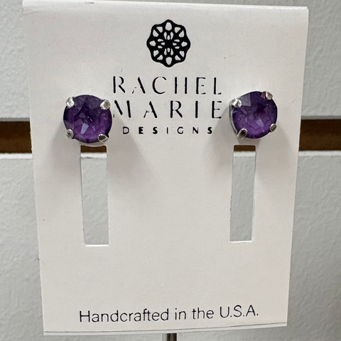 Jen Earrings Purple Ignite