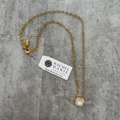 Harper Gold Necklace Linen