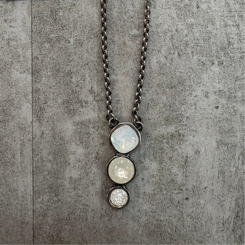 Mikaela White Opal Necklace