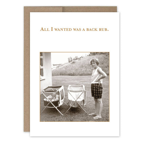 Back Rub Card