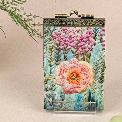 Floral Print Card Holder