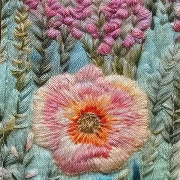 Floral Print Card Holder