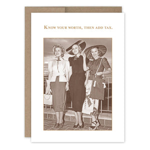 Know Your Worth Card