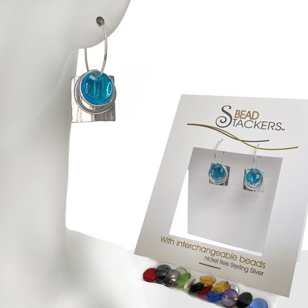 Interchangeable Silver Earrings