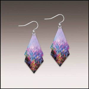 Lavender Layered Earrings
