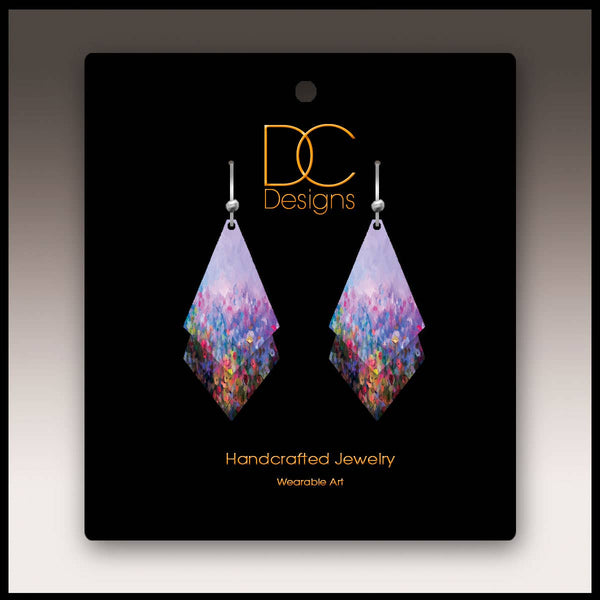 Lavender Layered Earrings
