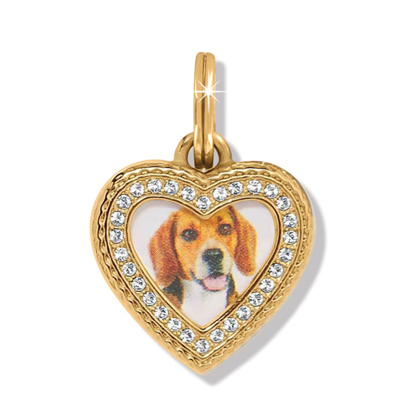 Memento Heart Charm Gold