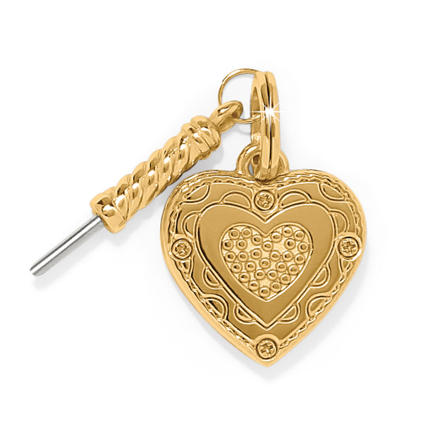 Memento Heart Charm Gold