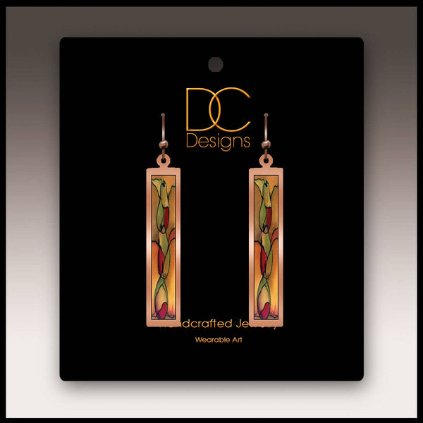 Framed Green Earrings