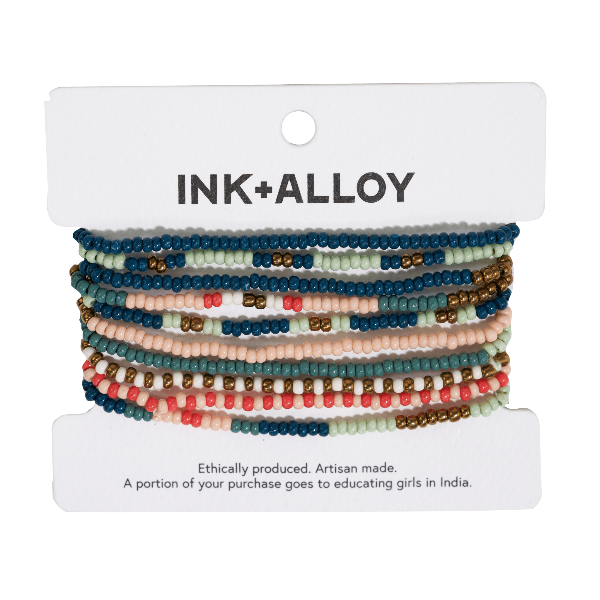 Preppy Beaded Bracelet Stack