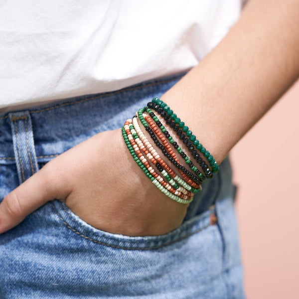 Desert Beaded Bracelet Stack