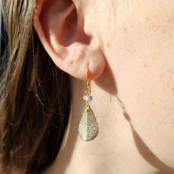 Ethiopian Opal Teardrop Earring