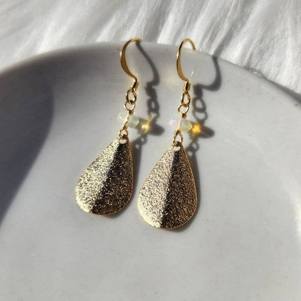 Ethiopian Opal Teardrop Earring