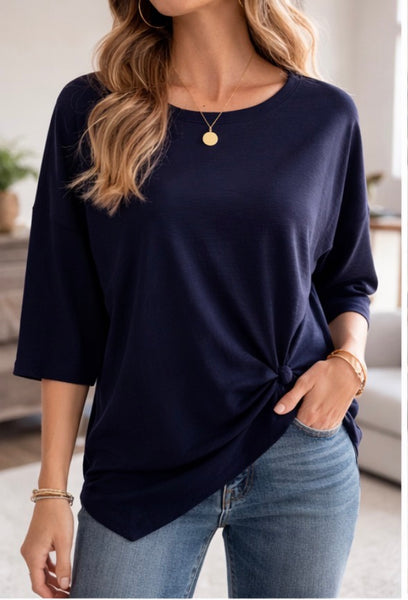 Twisted Blue Night Top