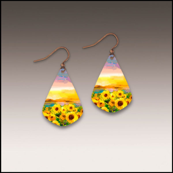 Sunflower Fields Drop Earrings