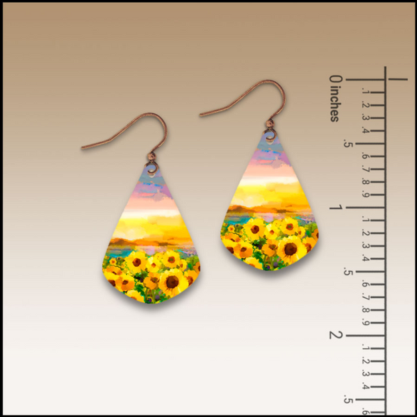 Sunflower Fields Drop Earrings