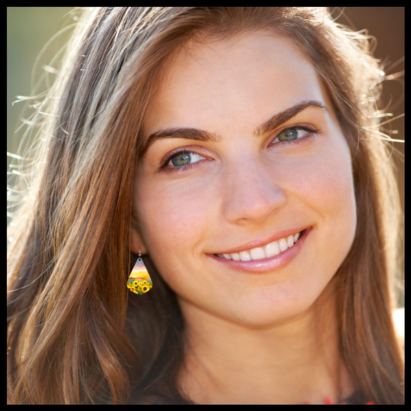 Sunflower Fields Drop Earrings