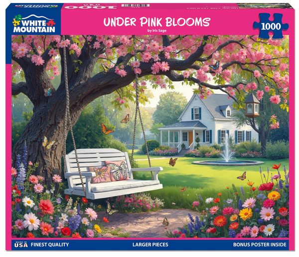 Under Pink Blooms Puzzle