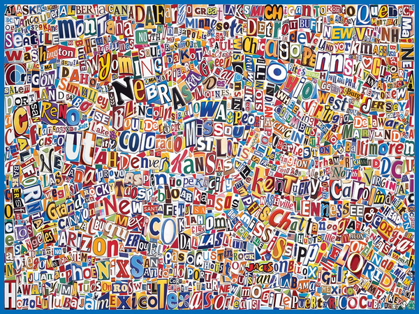 USA World Map Puzzle