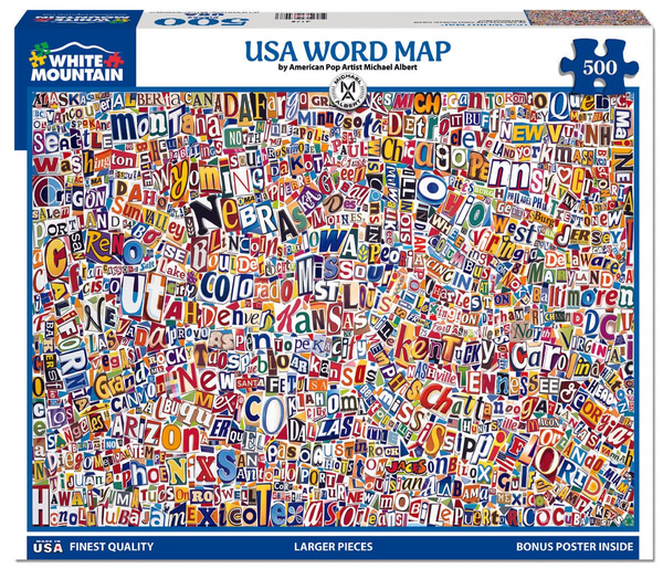 USA World Map Puzzle