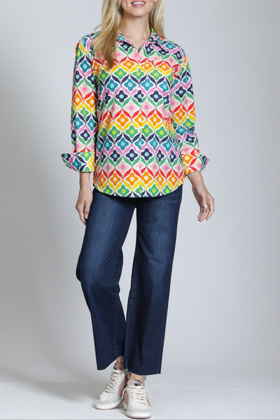 Mod Flowers Boyfriend Shirt