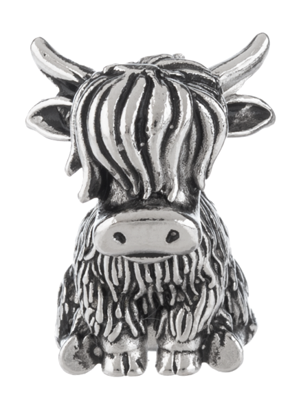 Brave Little Highland Cow Charm