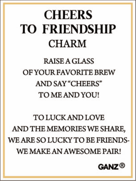 Cheers To Friendship Charm