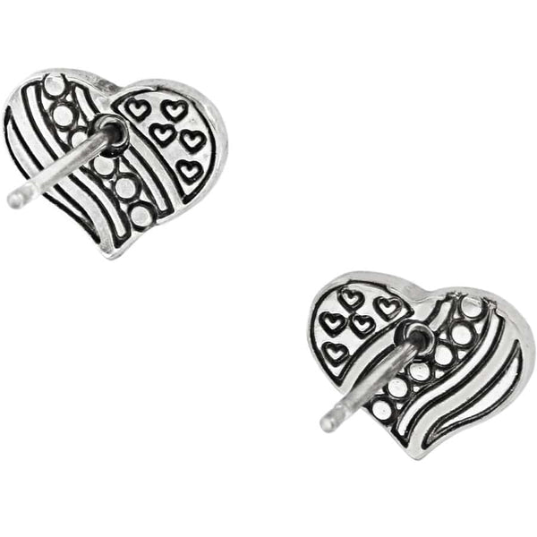 Hearts & Stripes Mini Earrings