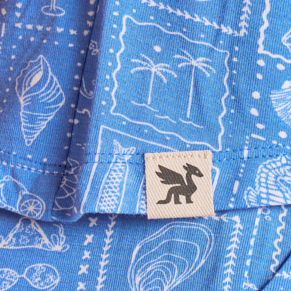 Coastal Stamp Sleep Top