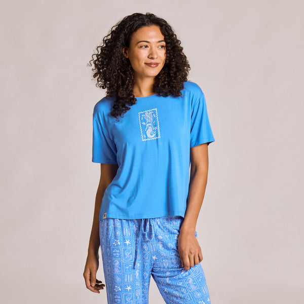 Mermaid Stamp Sleep Top