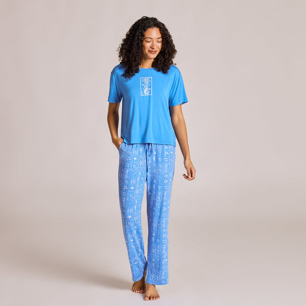 Mermaid Stamp Sleep Top