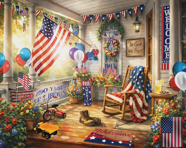 Patriotic Porch Puzzle