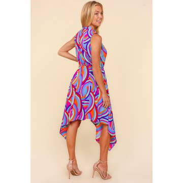 Multi Color Sleeveless Dress