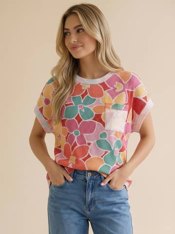 Floral Oversized Top