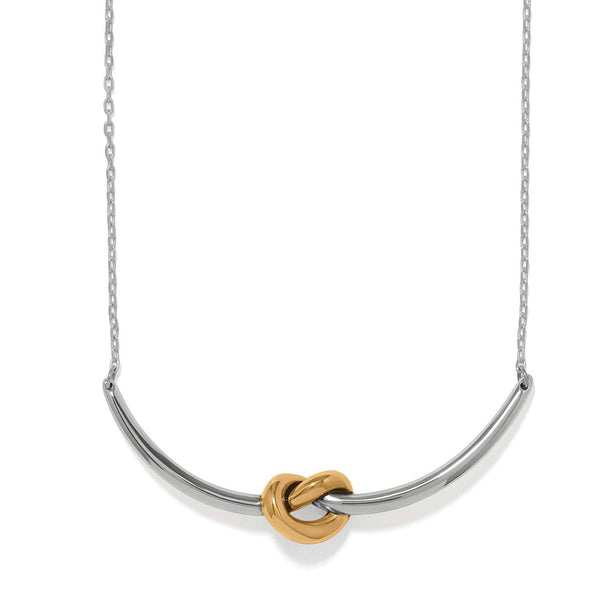 Interlok Two Tone Knot Necklace
