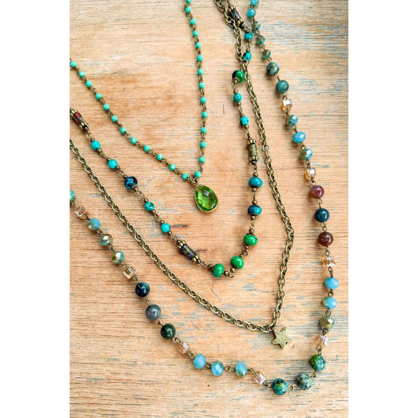Santorini Blue/Green Necklace
