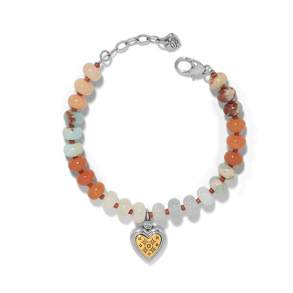 Mosaic Heart Bead Bracelet