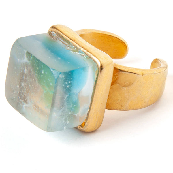 Mosaic Recycled Glass Ring