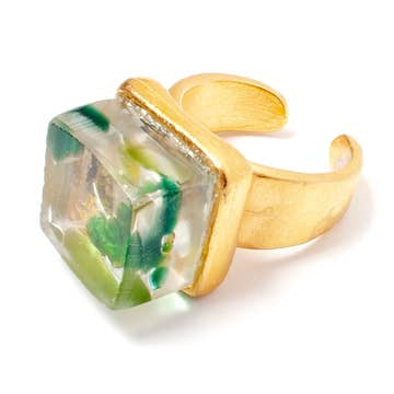 Mosaic Recycled Glass Ring