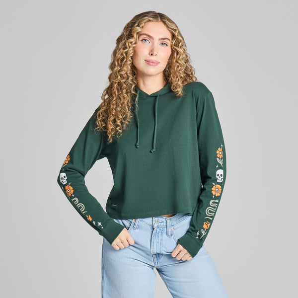 Skull & Snake Floral Top