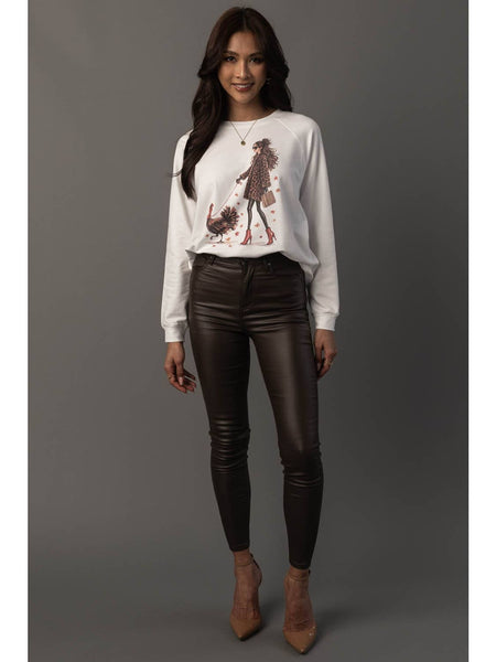 Girl Walking Turkey Sweatshirt