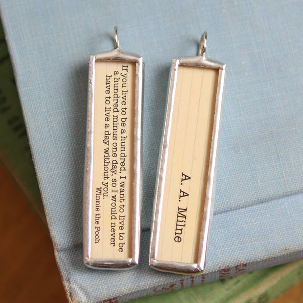 Live Without You Pooh Necklace