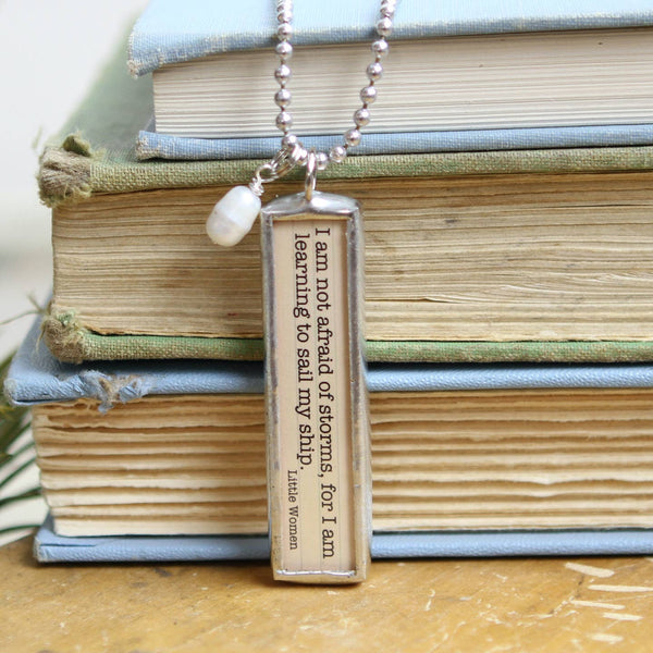 Little Women Book Necklace