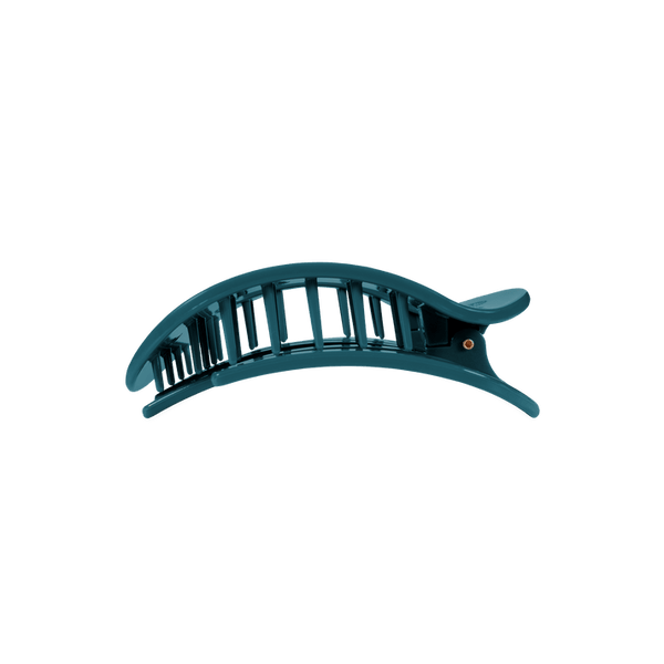 Teal With It Round Flat Clip