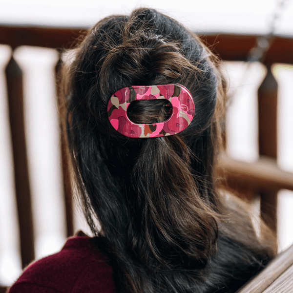 Garden Glam Flat Round Clip