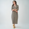 Colette Shirtdress Black/Cream