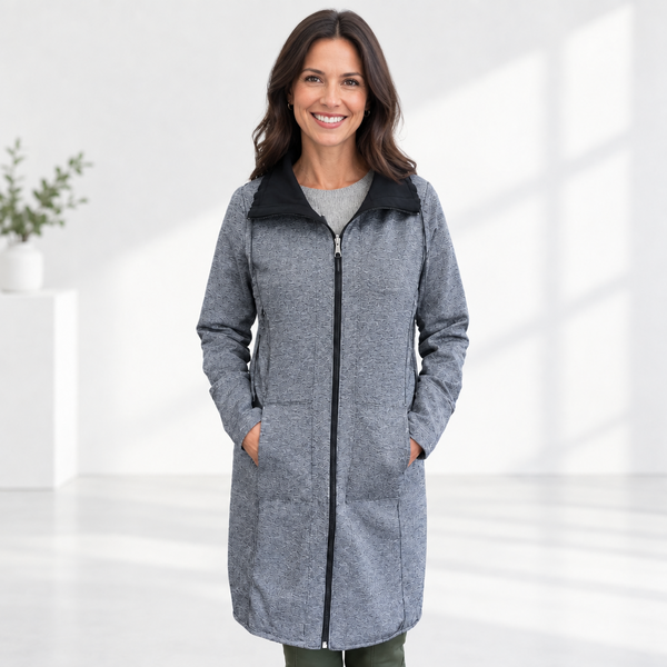Reversible Long Black Jacket